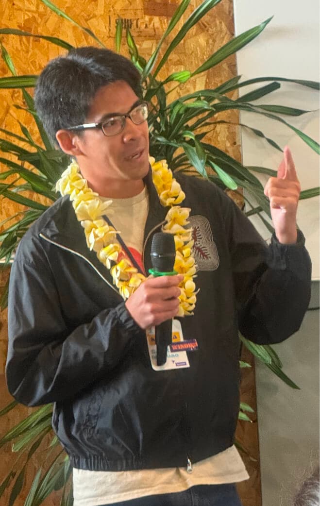 UXHI speaker with lei