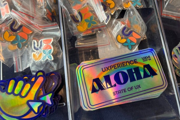 UXHI Conference Merch Table